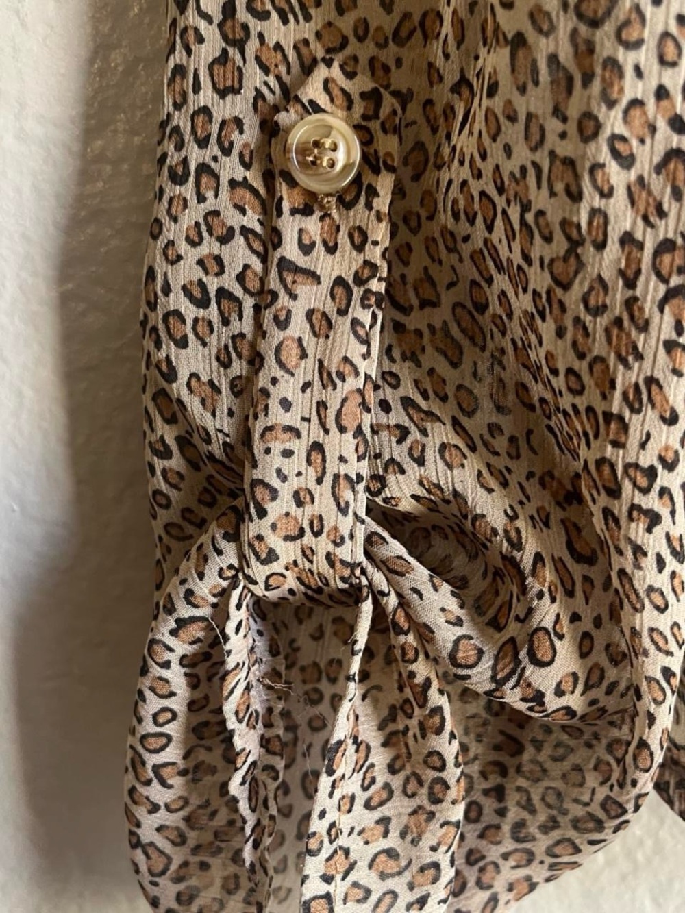 Leopard Print Button Up - Picture 4 of 5